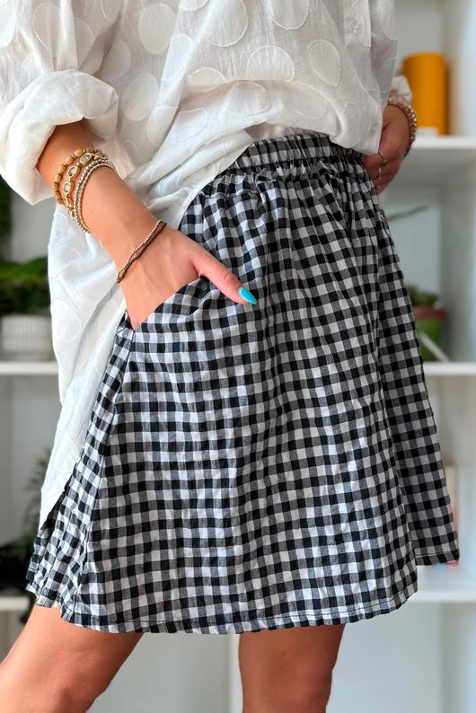 Nonni Gingham City Short Black